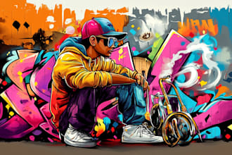 design graffiti street art for your clothing merchandise