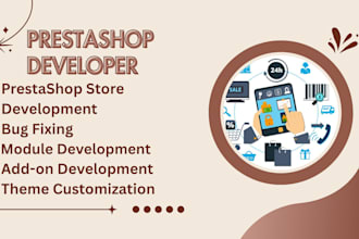 develop prestashop store, bug fix, prestashop module, addon, theme customize