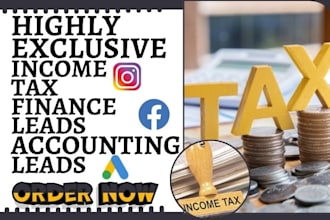 generate accounting bookkeeping leads finance investment tax preparation leads