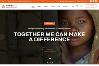nonprofit website charity website 501c3 website donation website ngo website