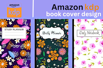 do print ready amazon kdp journal design, workbook formatting, kdp book cover