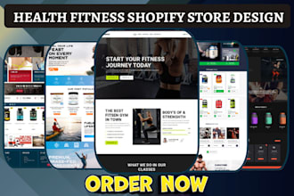 build health supplement shopify health fitness gym store health wellness website