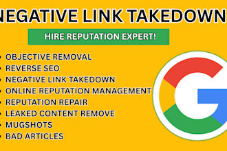 permanent remove negative link leaked content erase mugshot do reputation repair