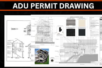 draw architectural plans, mep, structural plans, adu, stamping for city permits