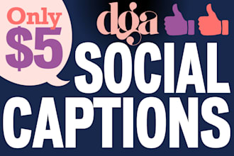 write 5 engaging social media captions for your brand