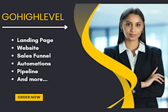 setup gohighlevel landing page, website, sales funnel, onboarding, pipelines