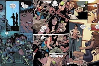 draw nsfw comic page comic book illustration graphic novel nsfw comic art