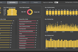 create dynamic and interactive powerbi dashboard for you