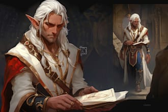make artwork for your fantasy card game characters