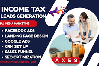 be your income tax social media marketing tax preparation for active tax leads
