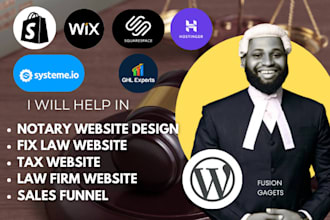 attorney website law firm website notary website immigration tax law website seo