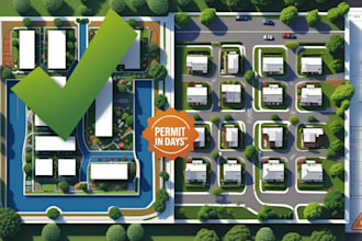 render and design master site plan, landscape, and layout
