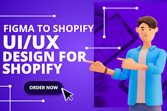 create figma design to your shopify store, UI UX design with figma website