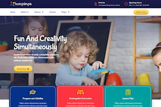 build daycare website kindergarten website babycare website childcare website
