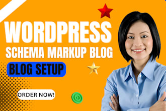 develop high ranking SEO optimized wordpress blog setup for schema markup blog