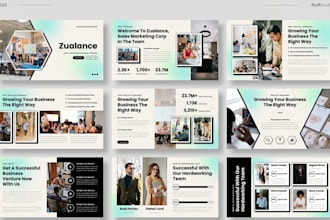 rebrand branded ppt, design or redesign your powerpoint presentation