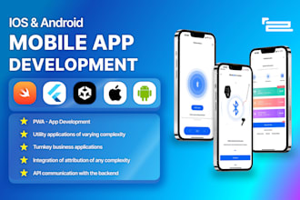 develop ios, android apps with swift, flutter, unity