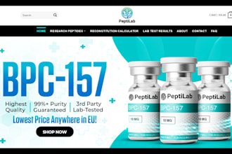 design private label peptide website tirzepatide store nutraceutical website