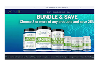 design private label health and wellness supplement website nutraceutical store