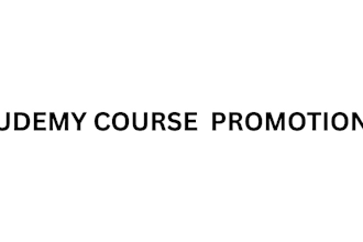 do udemy promotion, online course promotion udemy course marketing,