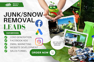 snow removal leads junk removal leads  junk removal website snow removal website