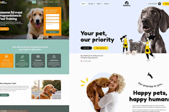 design pet website pet care pet grooming pet training dog walking pet sitting