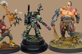print your miniature warhammer 40k painting  3d model action figure tabletop