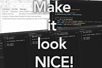 automate repetitive editing or formatting tasks with code