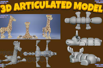 sculpt 3d flexi 3d articulated model stl 3mf for 3d printing