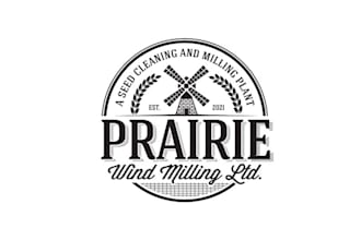 design farm seed cleaning milling logo