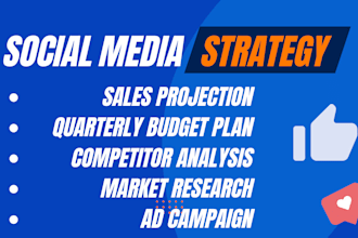 do competitor analysis,budget spreadsheet and sales closer