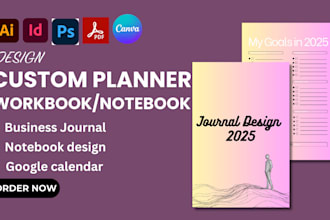 design amazon journal, custom printable, ebook planner, low content notebook kdp