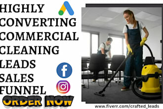 generate commercial house cleaning leads carpet residential cleaning lead funnel
