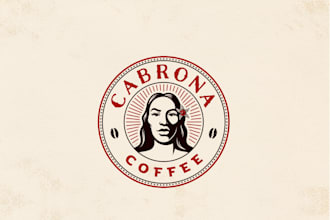 design unique cabrona coffee logo