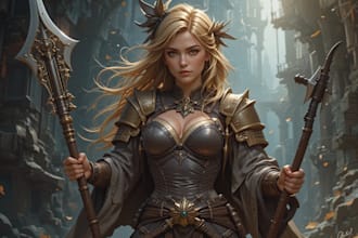 draw 2d sprite, fantasy game art, dnd, and character design