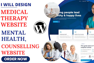 build medical therapy website mental health wellness website counselling website