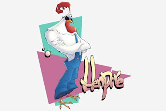 create the mascot for henpire logo