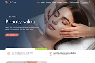 design spa website wellness website healthcare website therapy website med spa