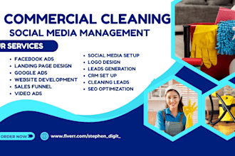 be your commercial cleaning leads social media marketing manager for active lead