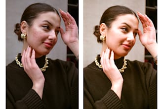 photo portrait retouch, edit picture, beautify face