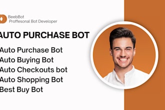 setup auto purchase bot, pokemon bot, monitor bot, shopping bot, web scraping