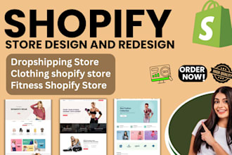 design jewelry shopify dropshipping store fitness fashion clothing website store