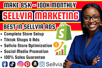 consistency sellvia shopify promotion tiktok ads campaign, sellvia sales resetup