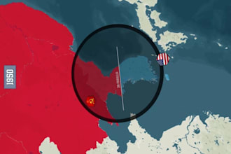 create map animations video,google maps,vox style,geolayer with motion graphics