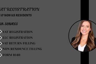 vat registration vat return filling llc registration vat oss 1040 1099 tax audit