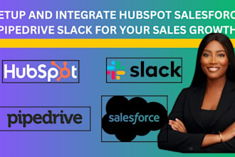 setup and integrate hubspot salesforce pipedrive slack for your sales growth