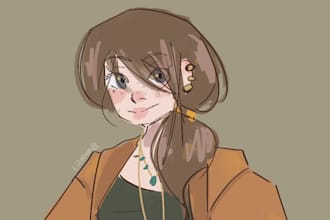 draw fun portraits great for pfp, icon, gifts, dnd, oc, etc