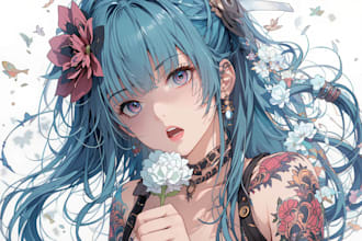 create your anime and comic custom tattoo design