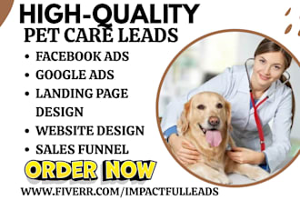 generate pet care leads pet grooming pet training pet care insurance pet website