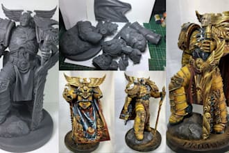 paint miniature warhammer figurine stl file wargaming dnd model abs fdm printing
